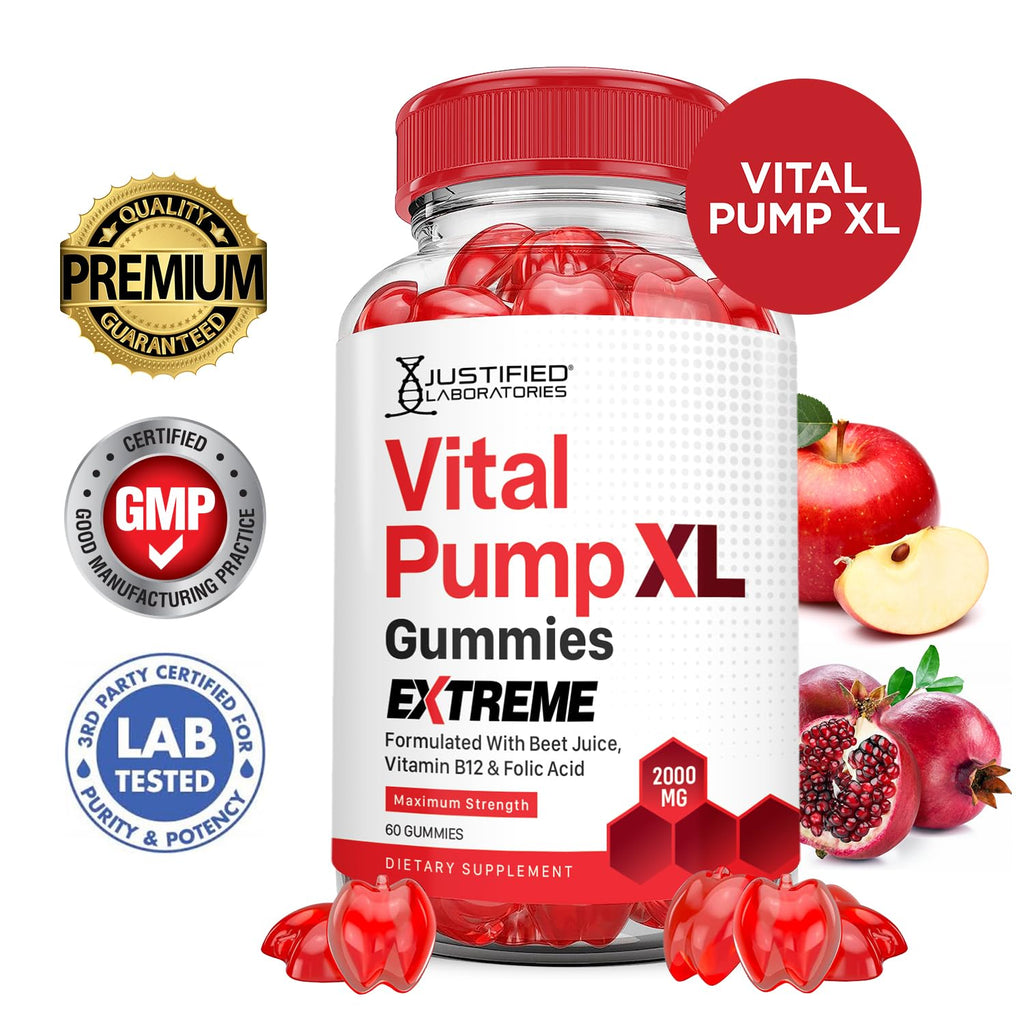 2000MG Beet Juice ACV Pomegranate B12 Vegan Non GMO Gummies R890246