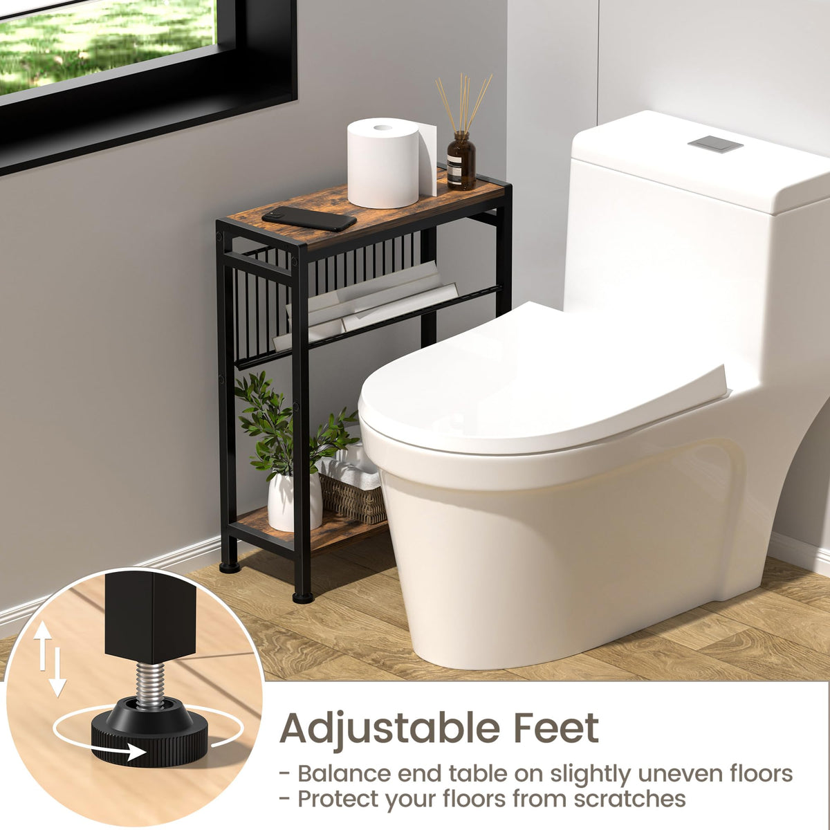 3-Tier Narrow Side Table Set of 2 K54038