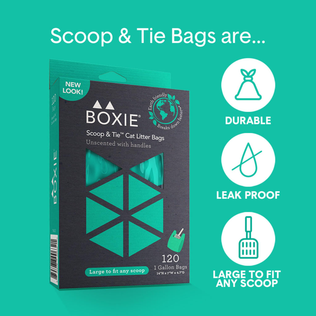 120 Count Leak-Proof Pet Waste Bags with Easy-to-Tie Handles M216934