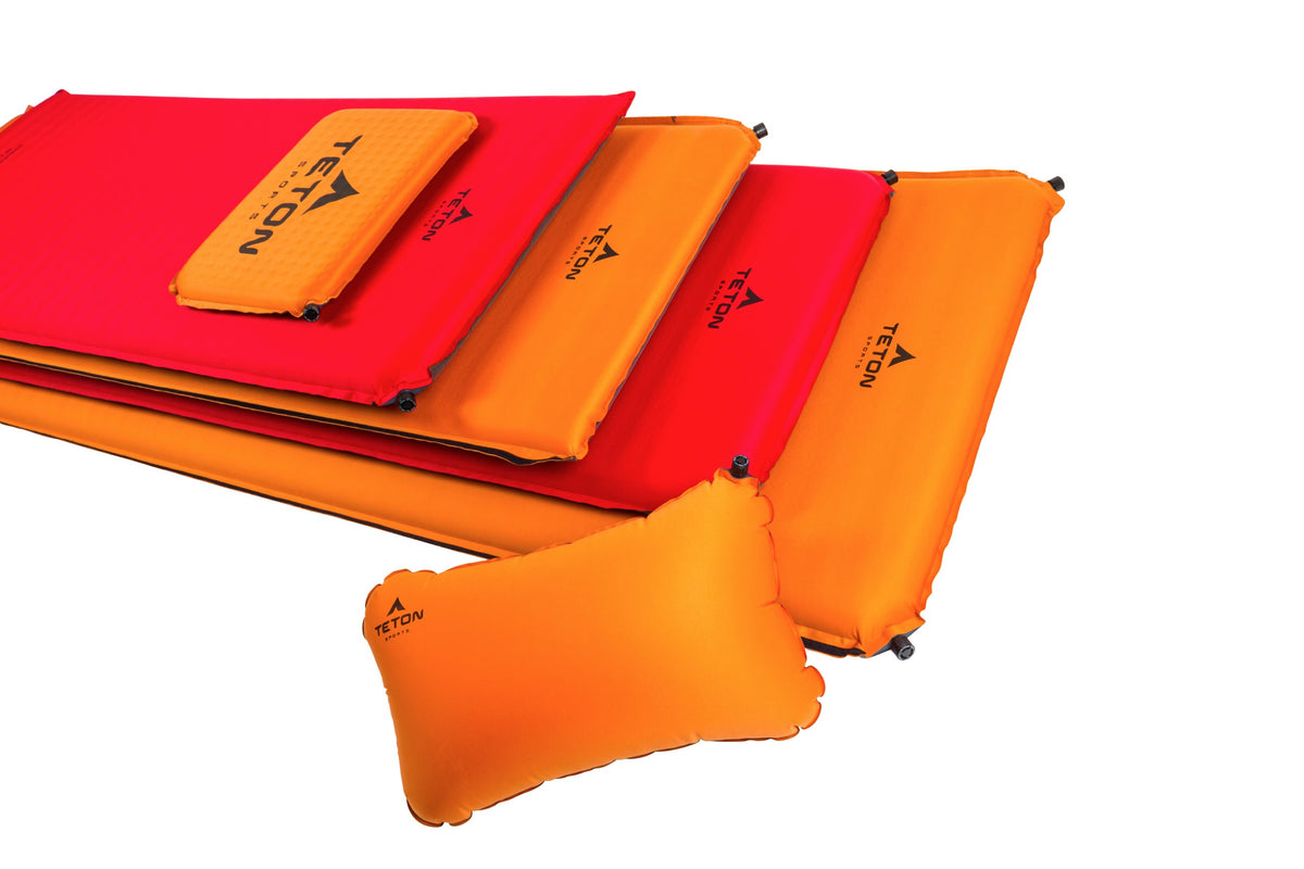 Orange Inflatable Camping Seat Cushion X186