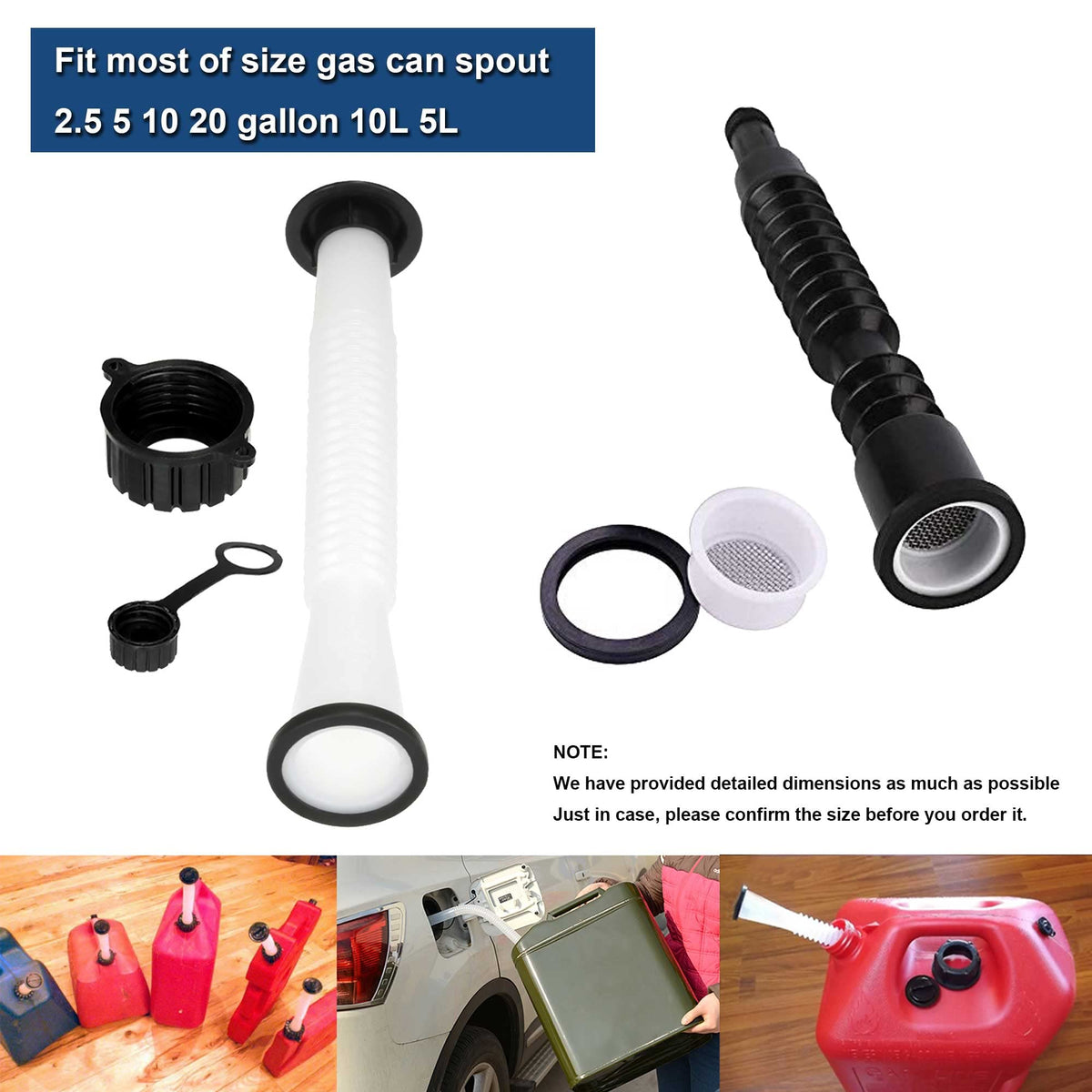 Gas Can Spout Gasket Seals Replacement Rubber Gaskets D301089
