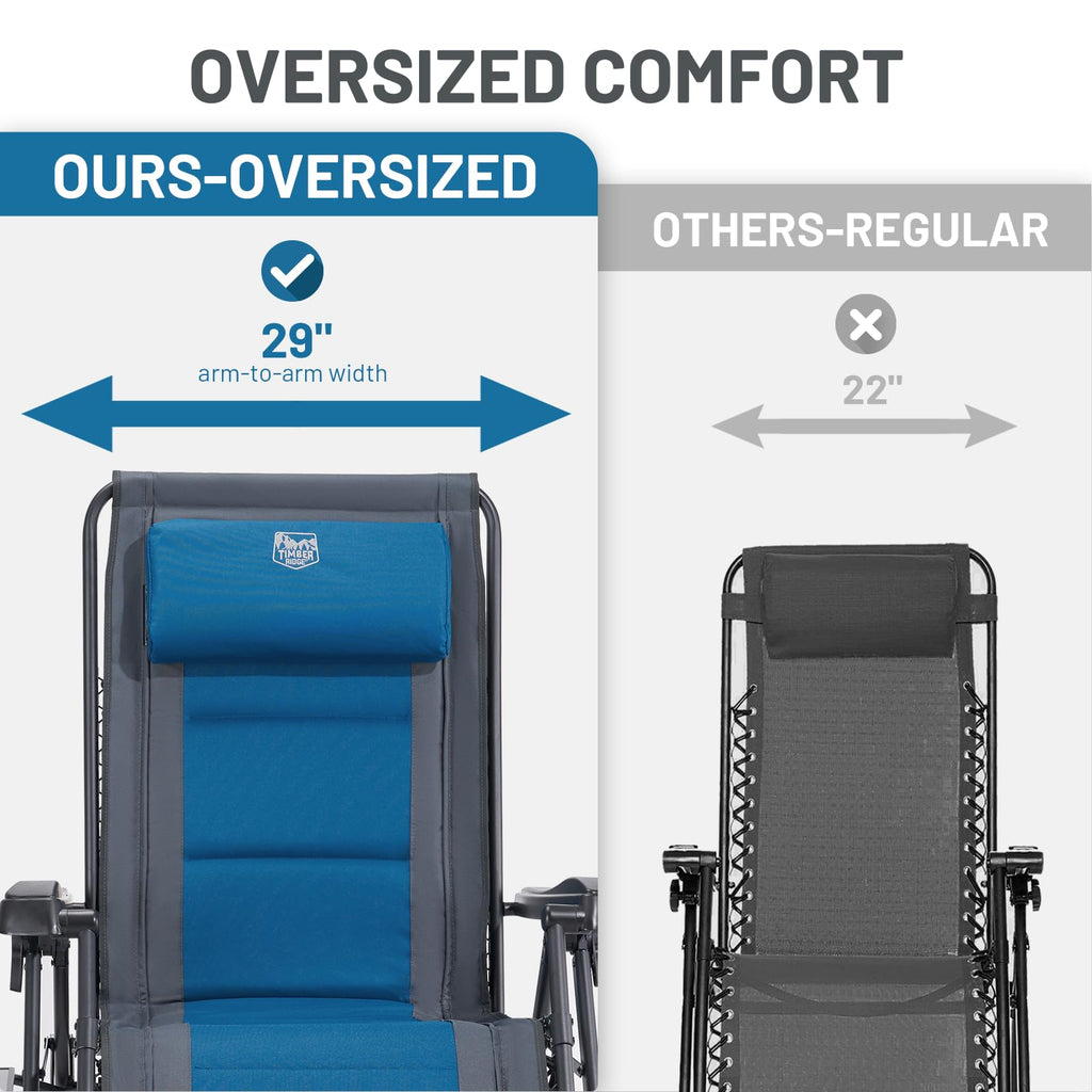 Oversized Zero Gravity Chair 2 Pack Y667