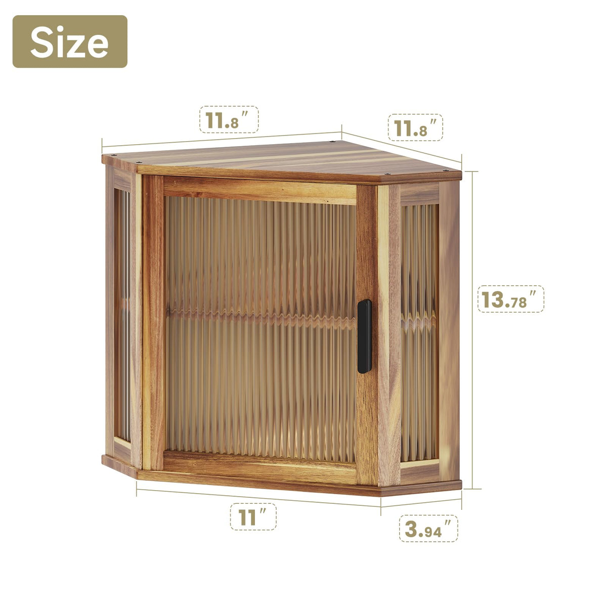 Acacia Wood Bread Box N2491