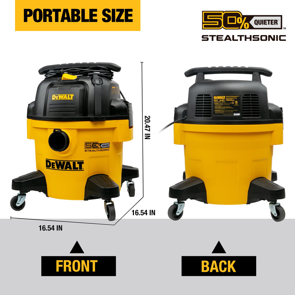 6 Gal 5 HP Quiet Wet and Dry Shop Vacuum R4202