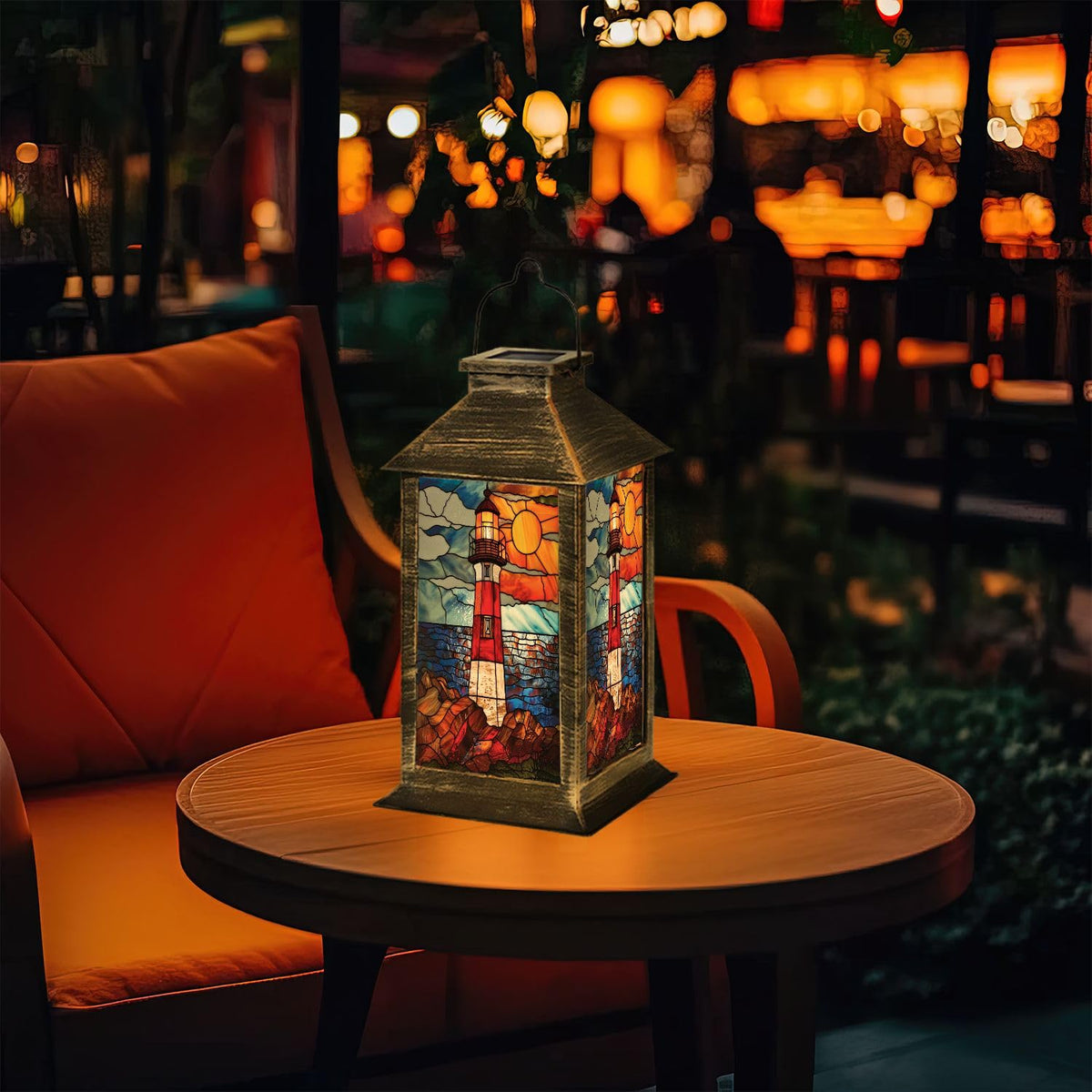 Solar Powered Waterproof Hanging Lantern Y38064