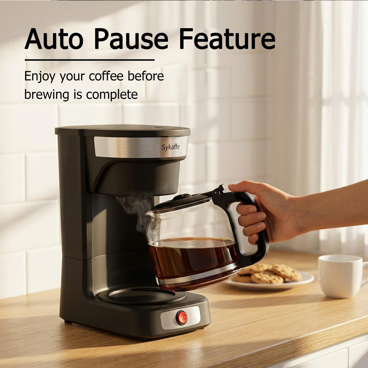 12 Cup Drip Coffee Maker with Reusable Filter Z89153