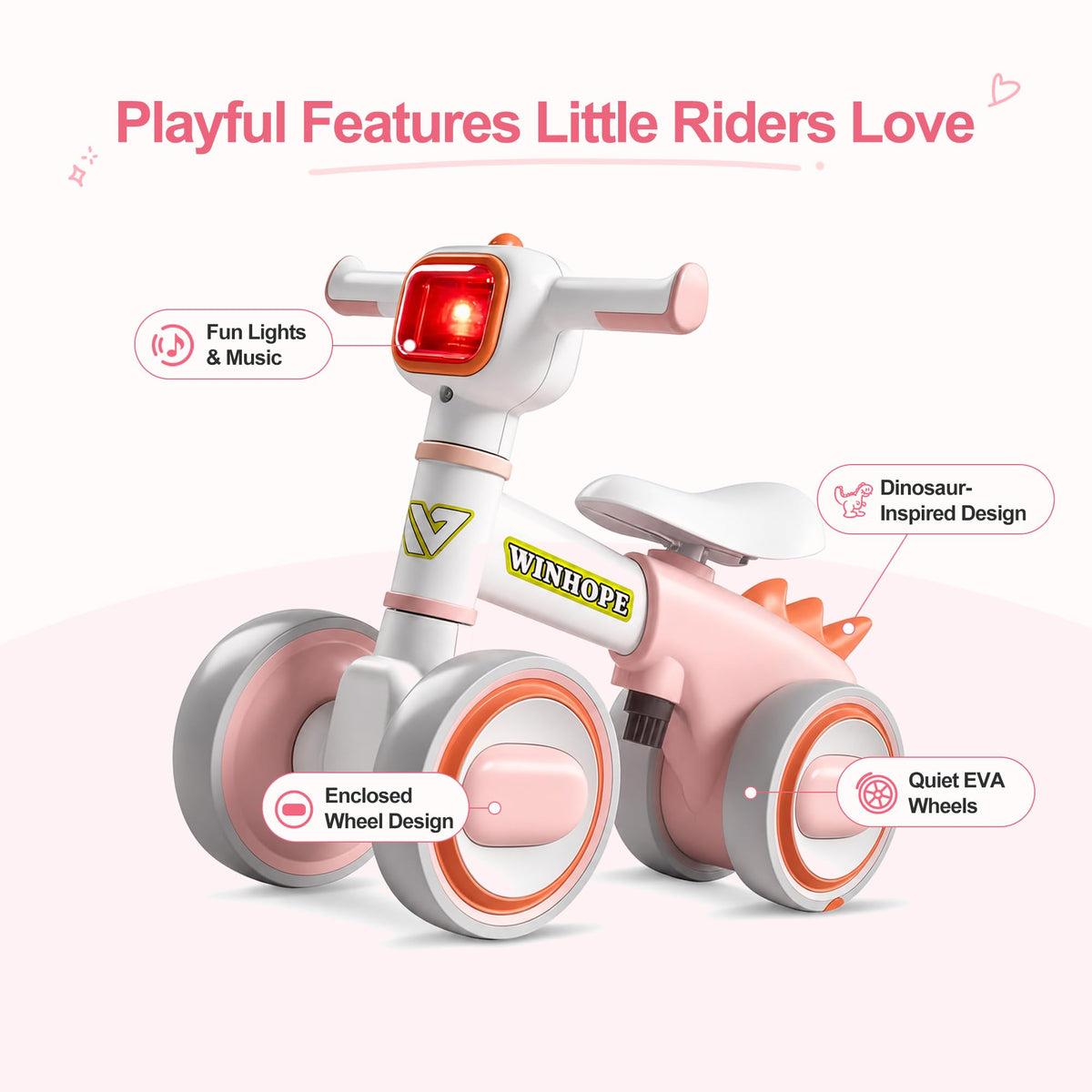 Dinosaur Baby Balance Bike K788