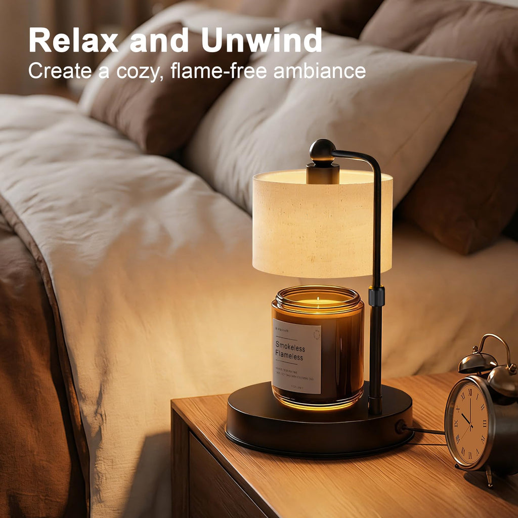 Black Dimmable Candle Warmer Lamp with Timer V940