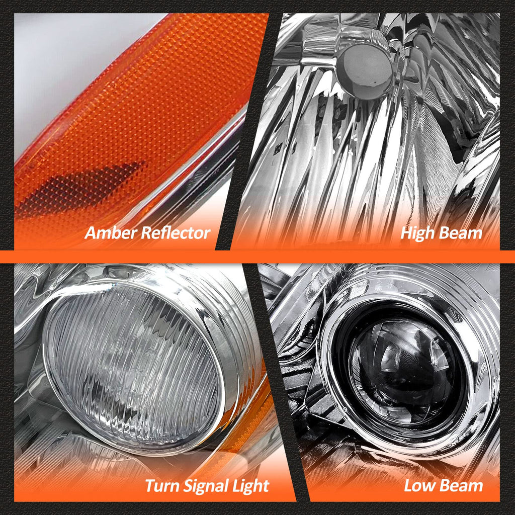 Toyota Camry Headlights Chrome Pair G965