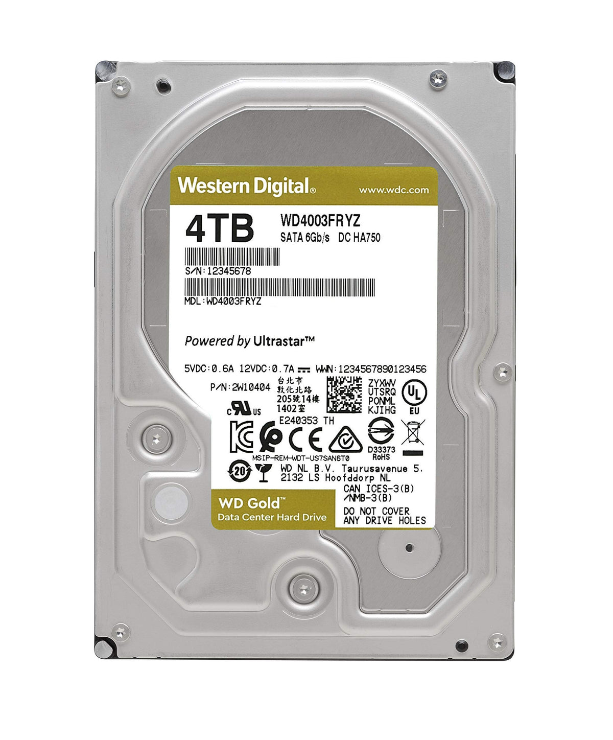 4TB 7200 RPM Internal Hard Drive W896227