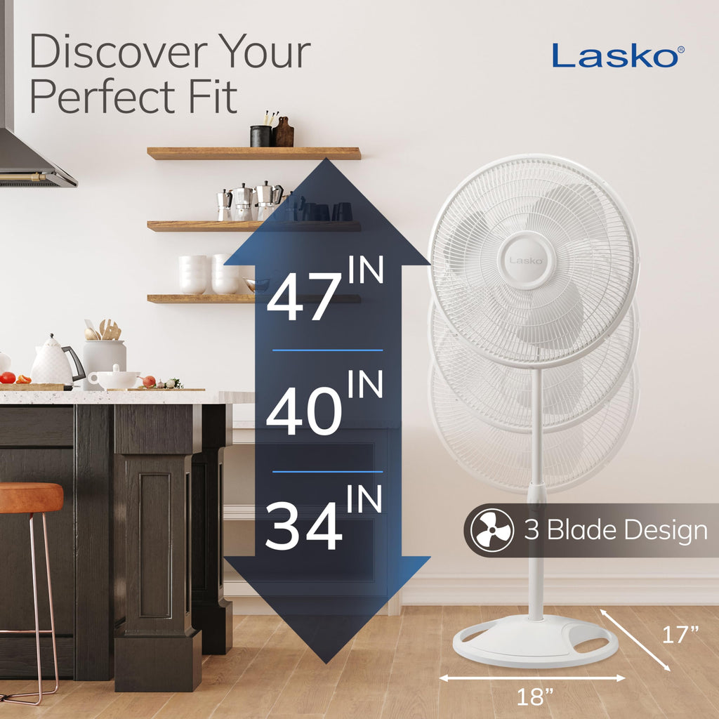 Oscillating Pedestal Fan White Y550281