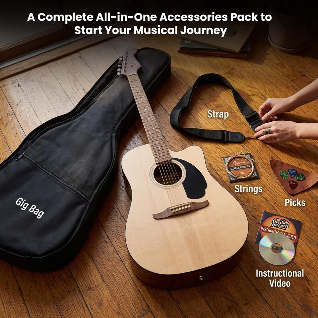 Natural Acoustic-Electric Guitar W695981