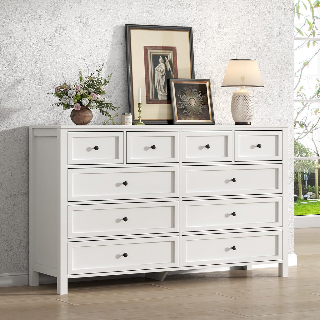 White 10 Drawers Dresser Y767011