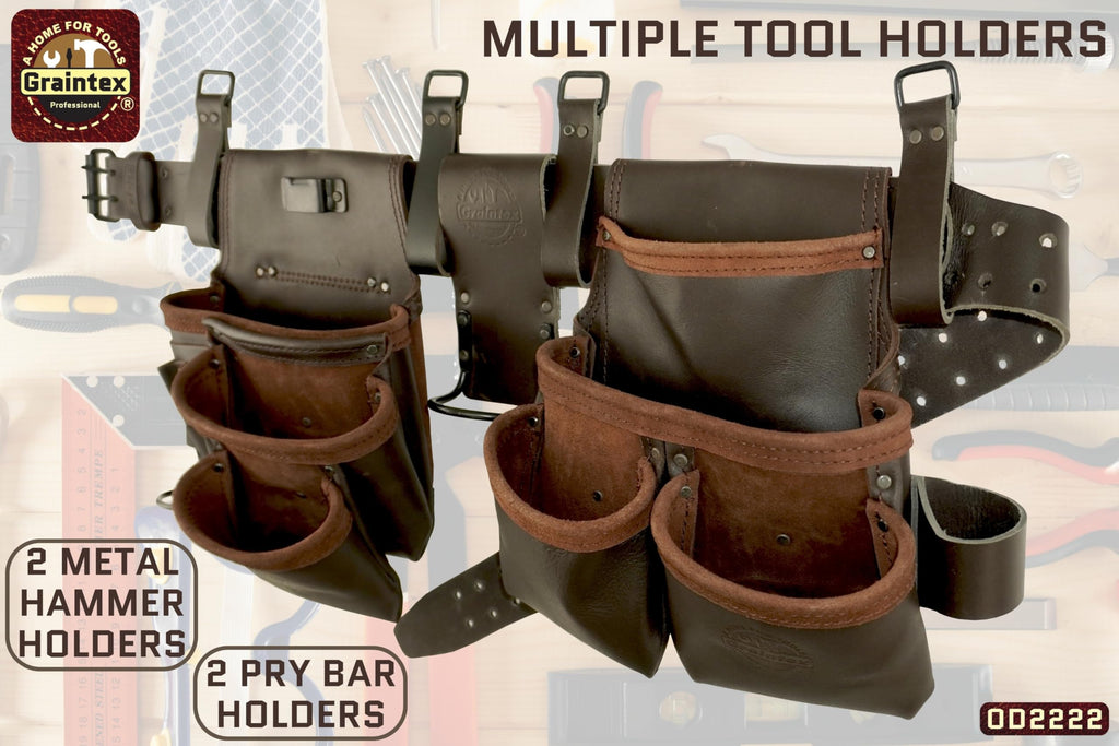 13 Pocket Leather Tool Belt U704