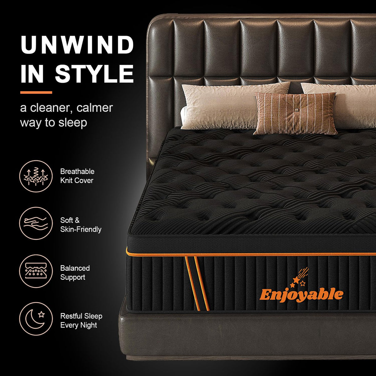 14 Inch Hybrid Full Size Mattress with Memory Foam & Pocket Springs C3767