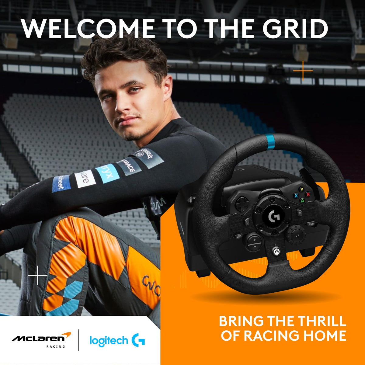 Racing Wheel and Pedals with Force Feedback and Leather Wheel Cover N345