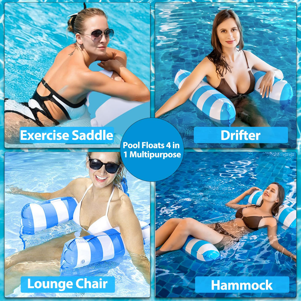 3 Pack Inflatable Pool Floats Hammock R61185