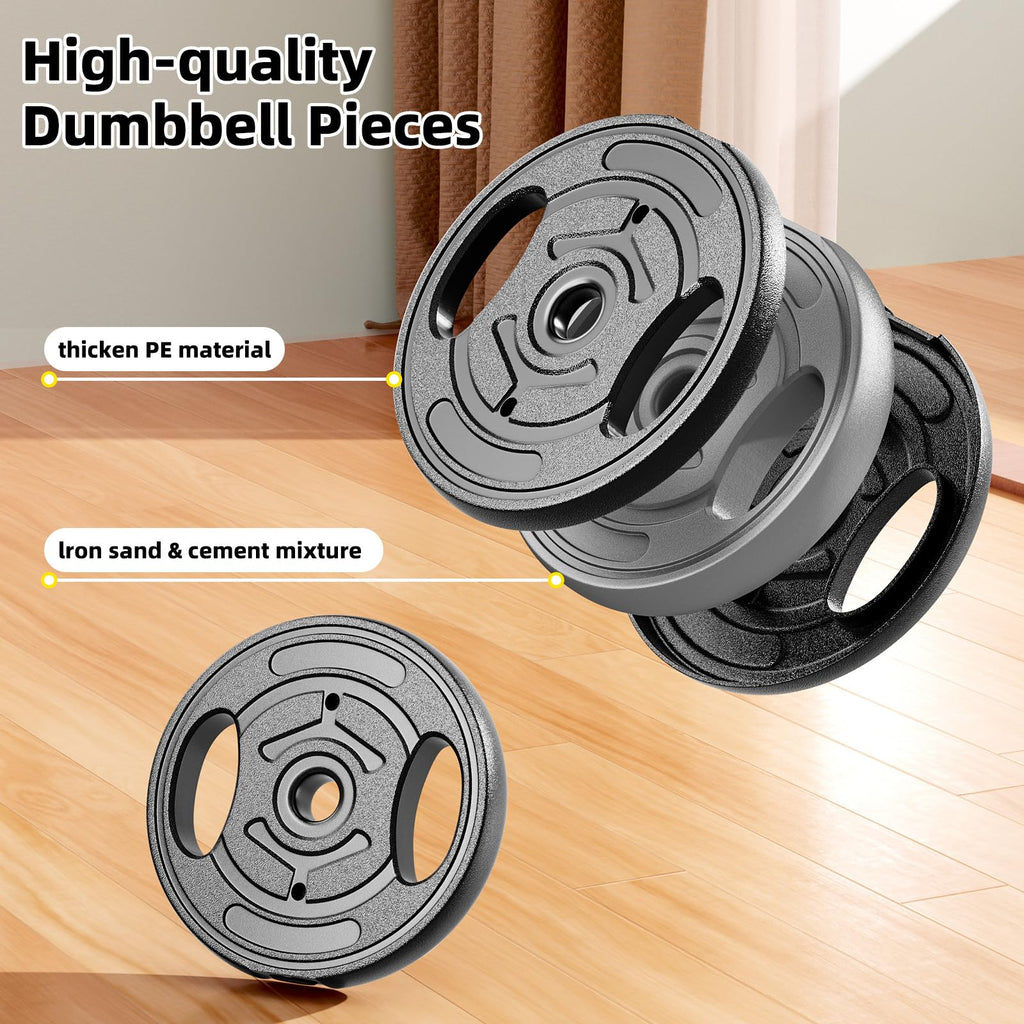 Adjustable Dumbbell Set 10-90lbs Free Weights X29589