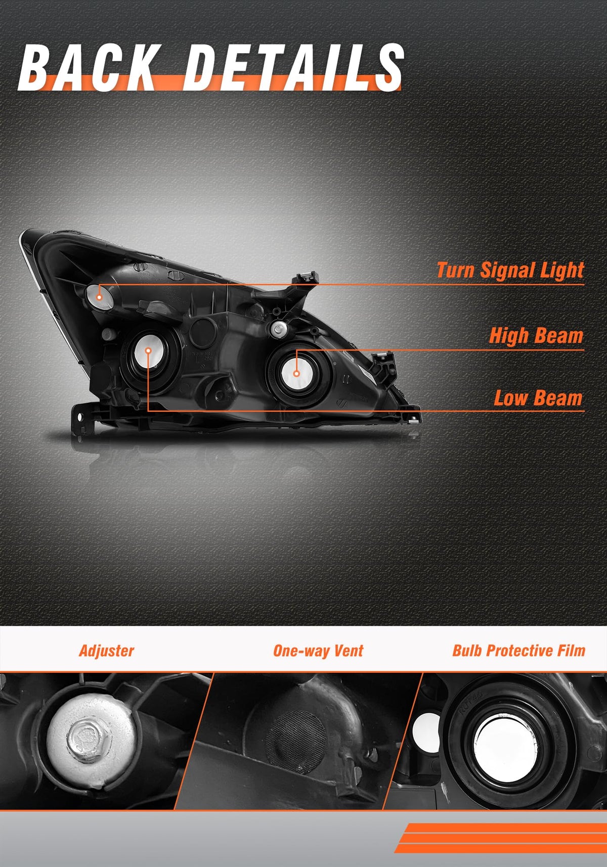 2003-2007 Honda Accord Headlights K30325