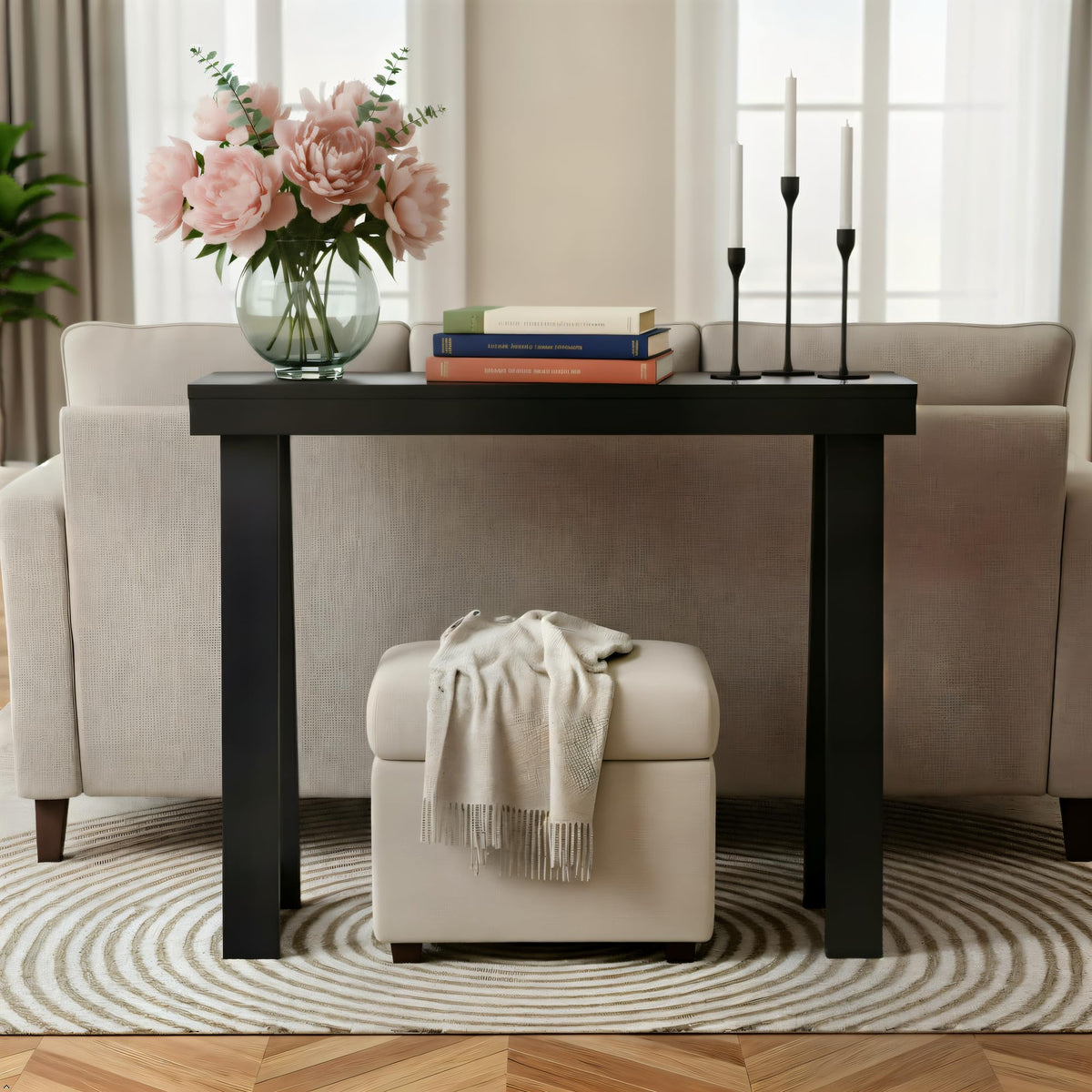 Black Console Table S393425
