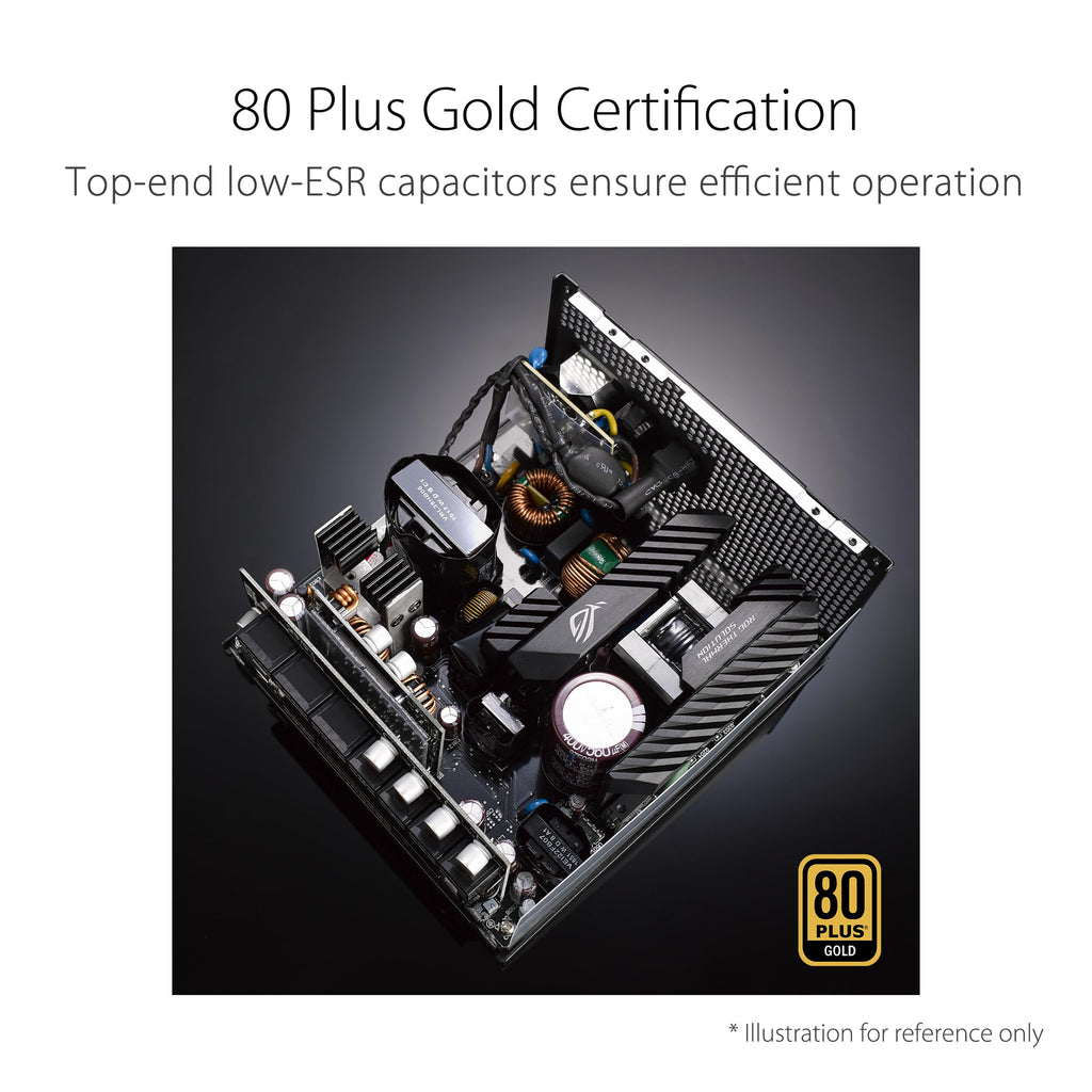 750W Fully Modular 80 Plus Gold ATX Power Supply D754