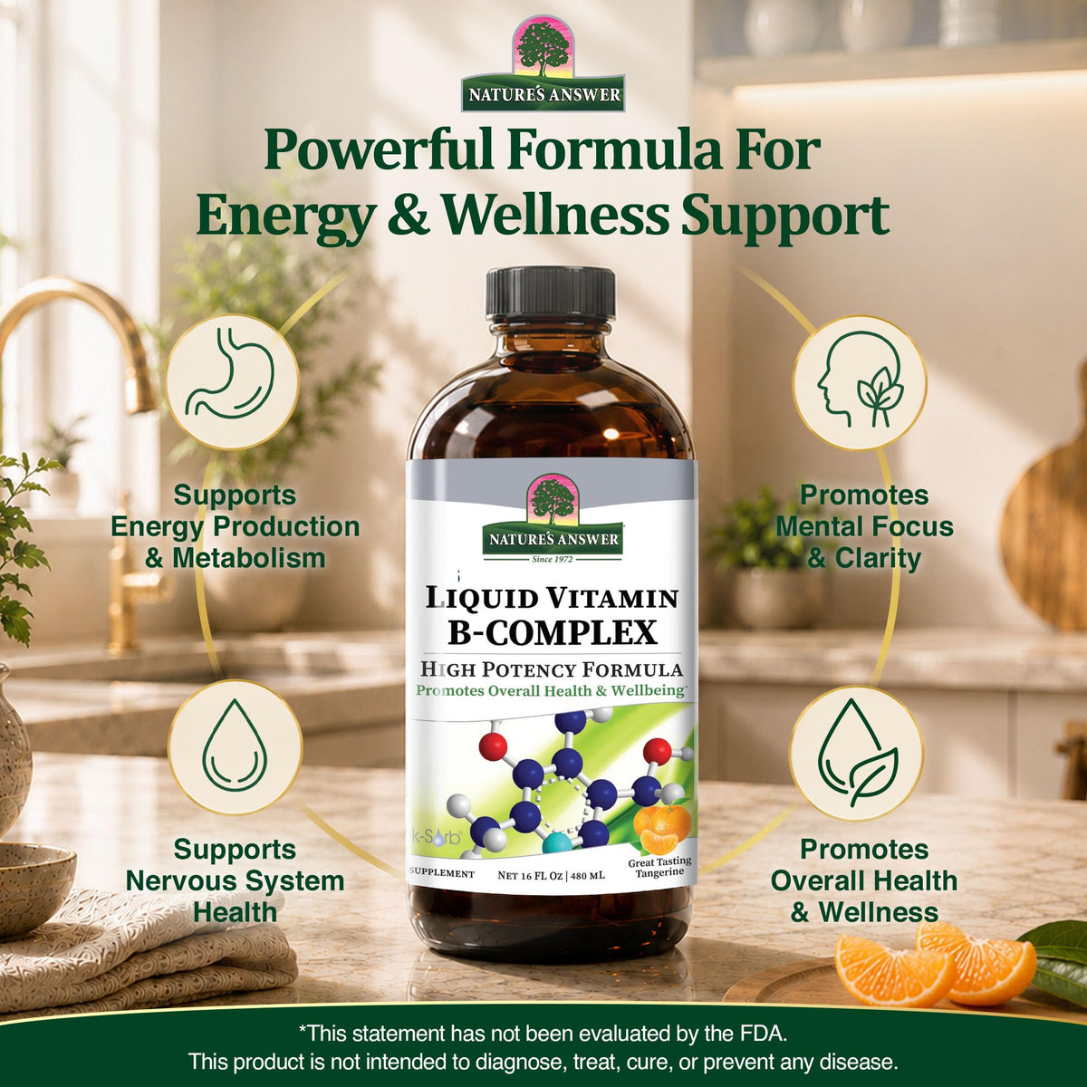Liquid Vitamin B-Complex 16 Fluid Ounce L244