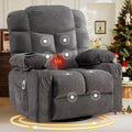 Swivel Rocker Recliner Chair with Massage and Heat A161