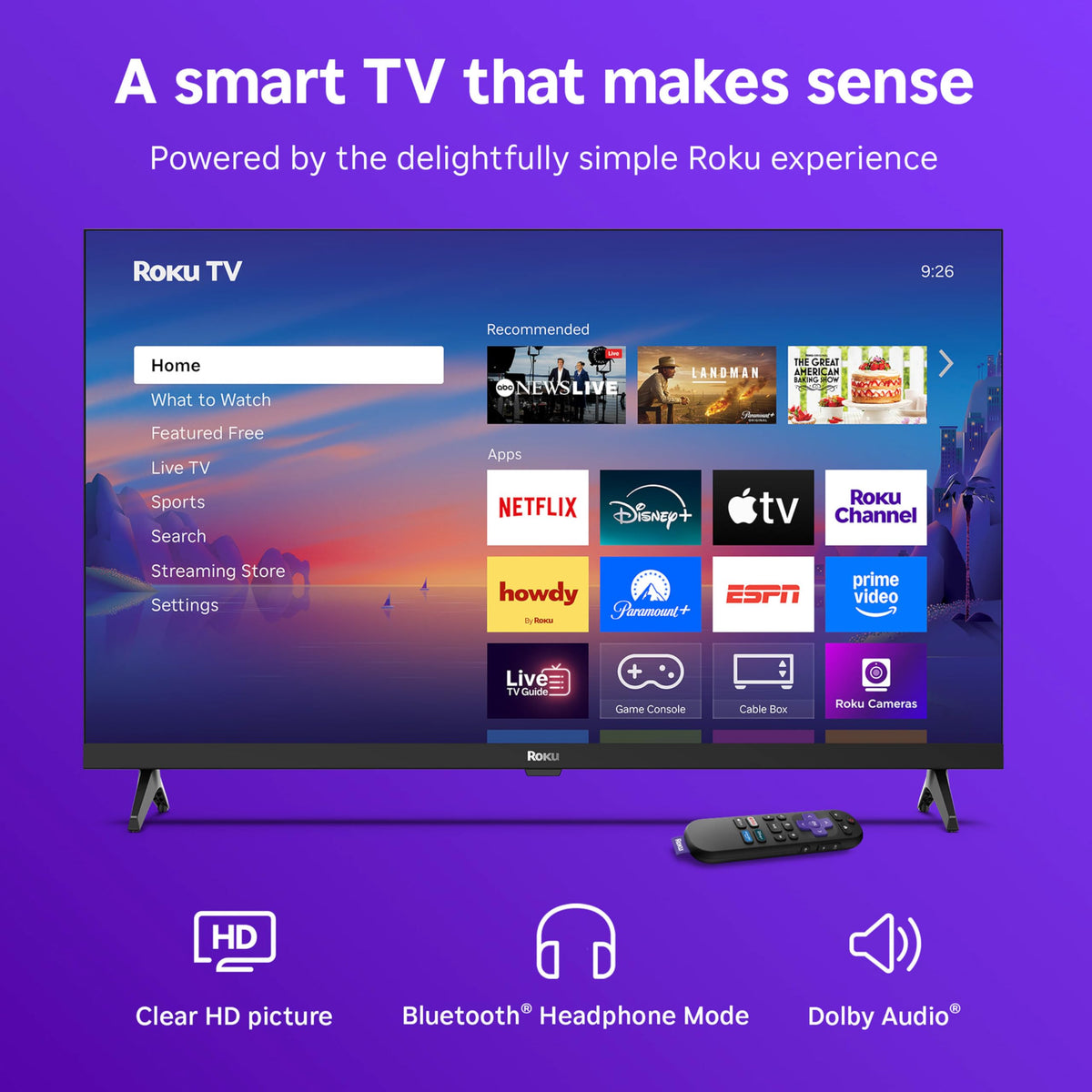 32" 720p HD LED Smart TV V771
