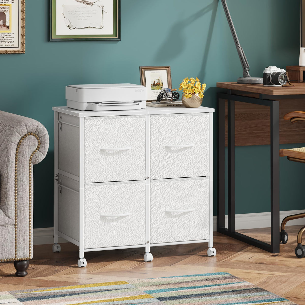 4 Drawer Mobile Lateral File Cabinet B251825