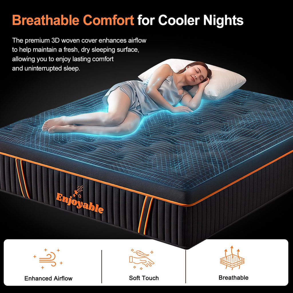14 Inch Hybrid Full Size Mattress with Memory Foam & Pocket Springs C3767