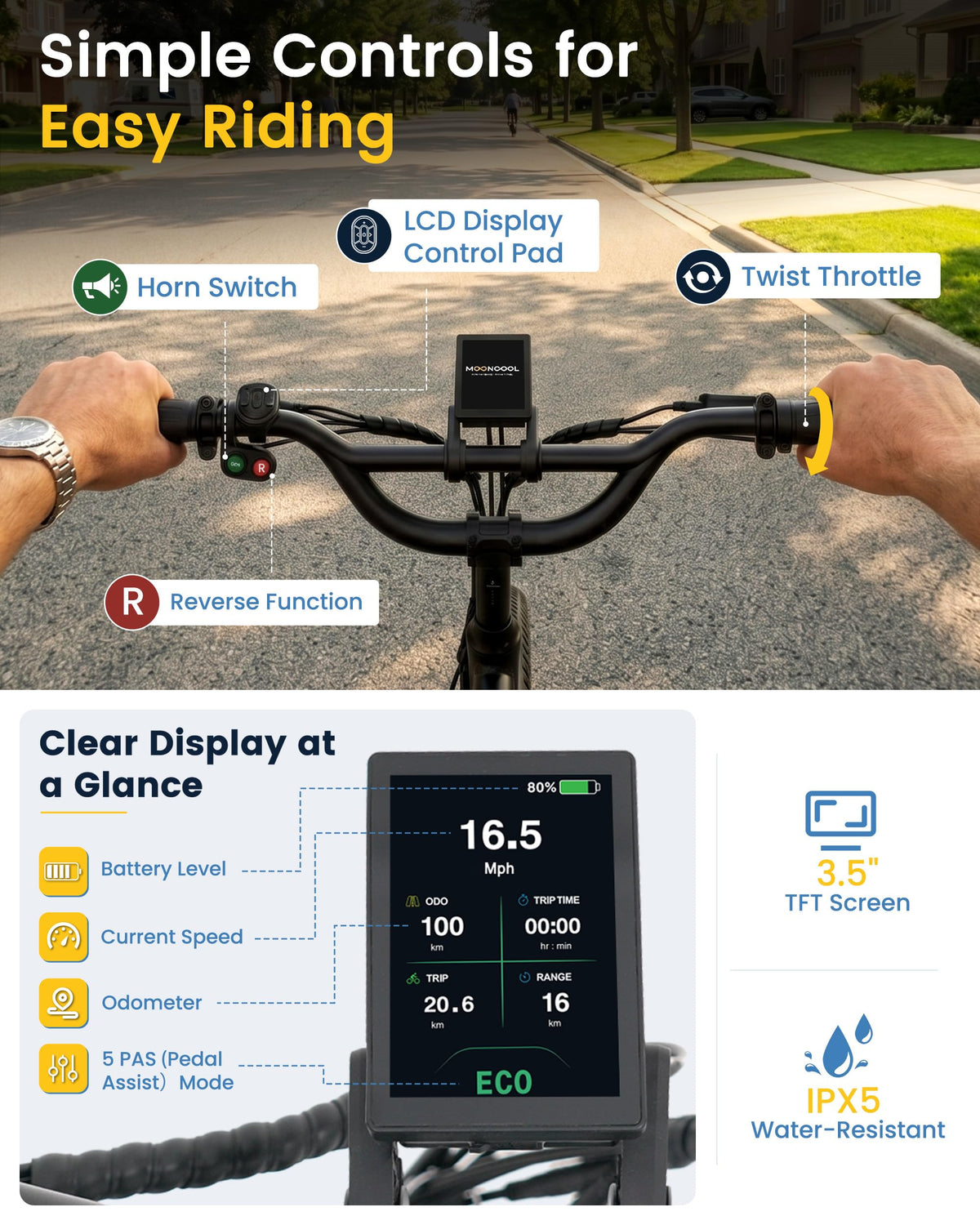 Electric Tricycle for Adults, 500W 20" Fat Tire Folding Trike C3094