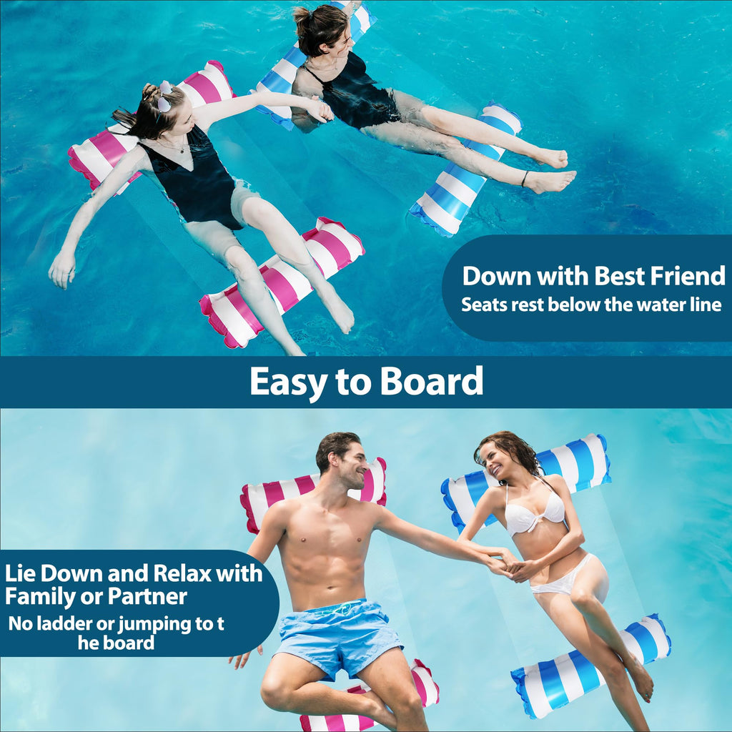 3 Pack Inflatable Pool Floats Hammock R61185