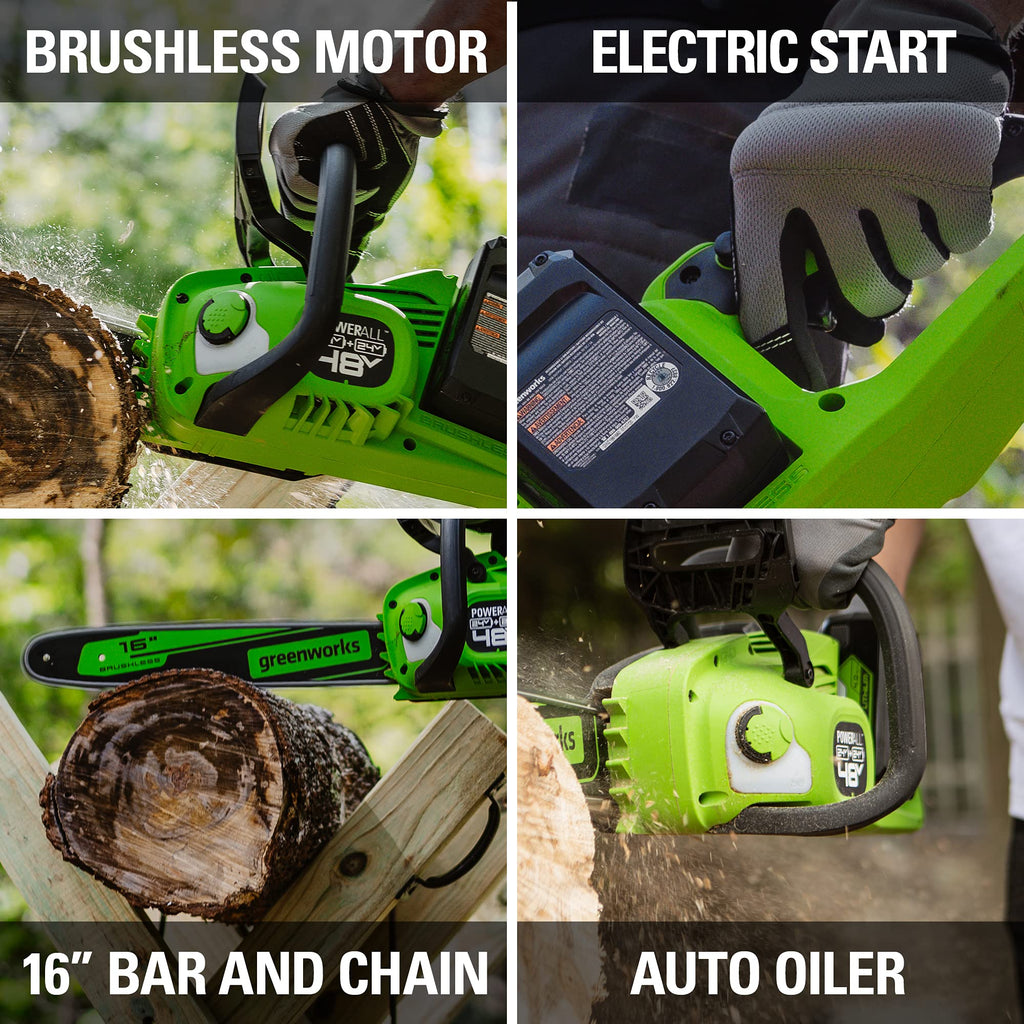 48V 16 in Cordless Electric Chainsaw F886584