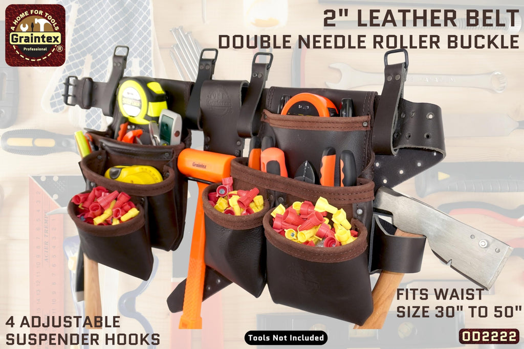 13 Pocket Leather Tool Belt U704