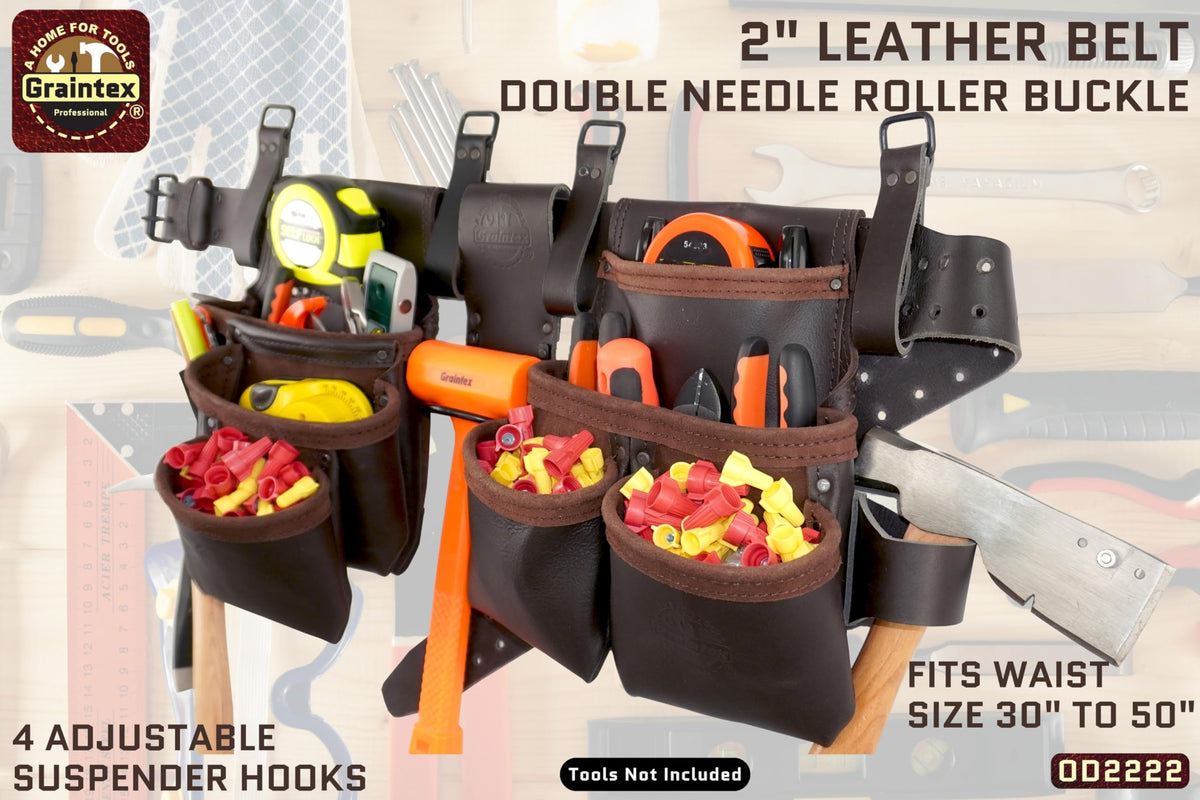 13 Pocket Leather Tool Belt U704