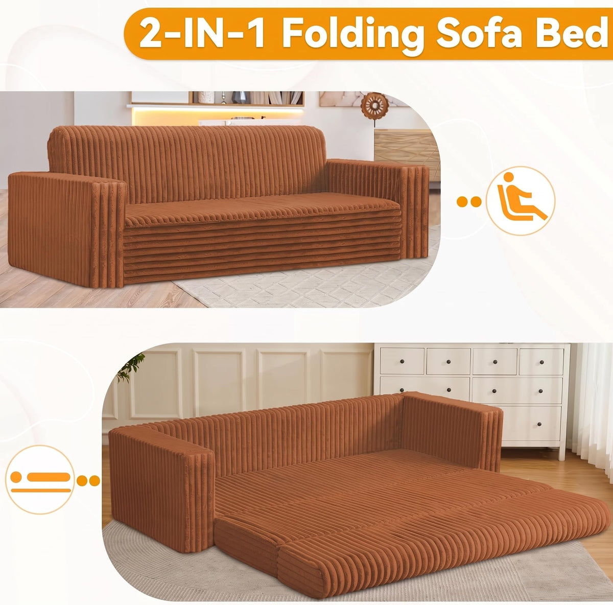 4-in-1 Convertible Sofa Bed K820950