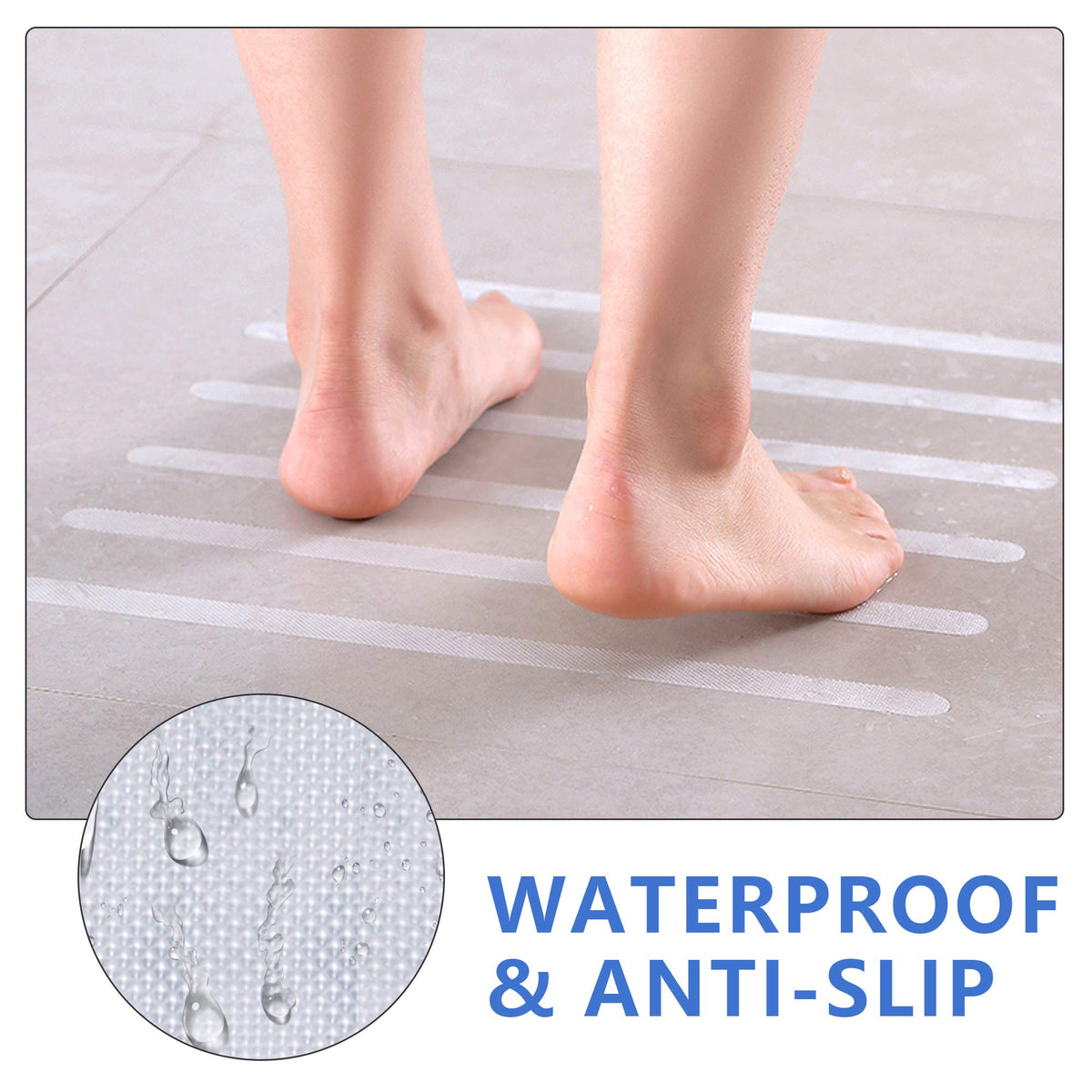 24 PCS Non Slip Adhesive Bathtub Stickers R945
