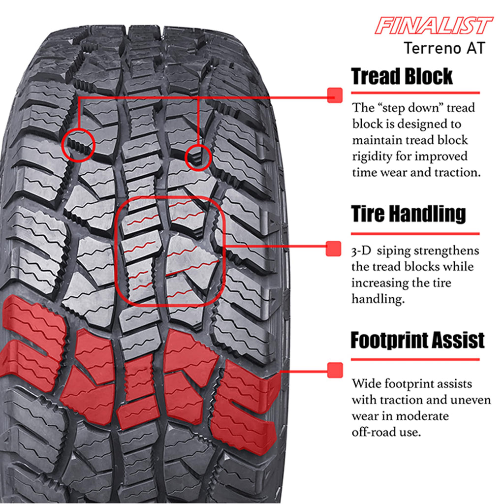 Set of 4 275/60R20 115T All Terrain Tire U486092
