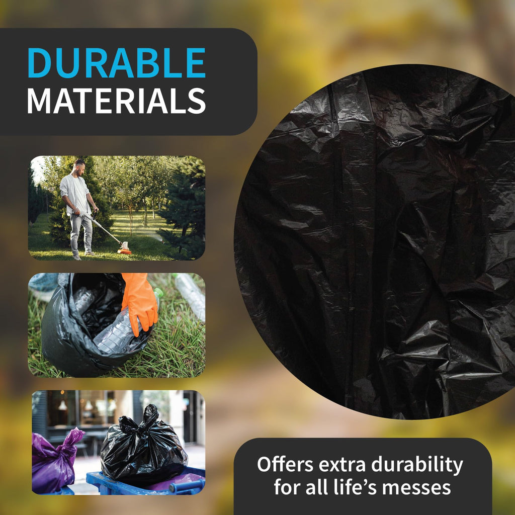 42 Gallon 3 MIL Black Heavy Duty Contractor Bags M856
