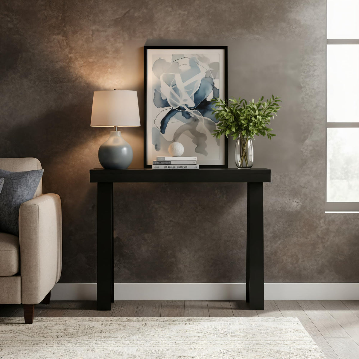 Black Console Table S393425