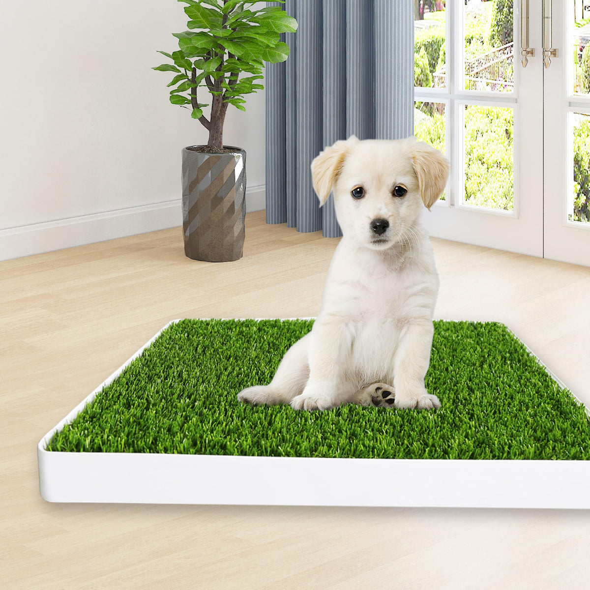 Indoor Fake Grass Pad with Tray N20057