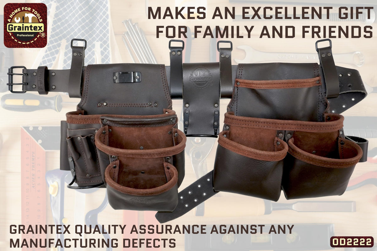 13 Pocket Leather Tool Belt U704