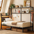 Twin Size Metal Bed Frame with Headboard S369845