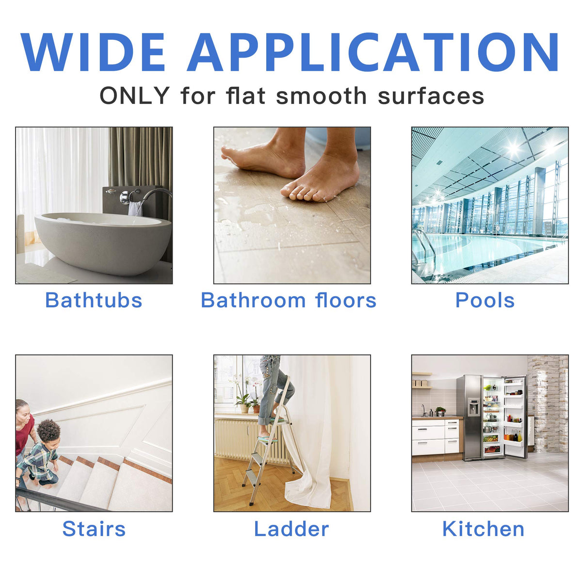 24 PCS Non Slip Adhesive Bathtub Stickers R945