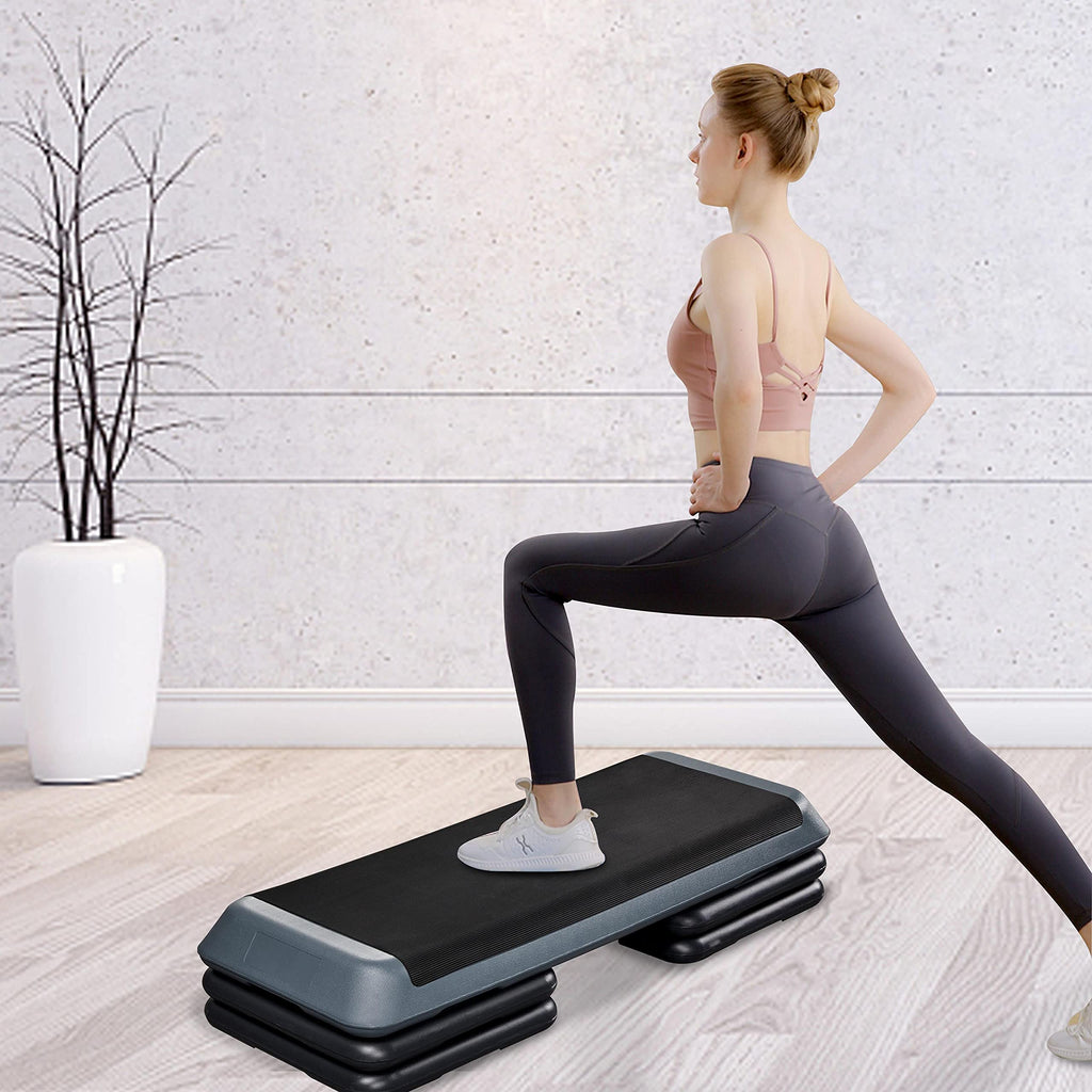 43in 3-Level Adjustable Aerobic Step Platform D9001