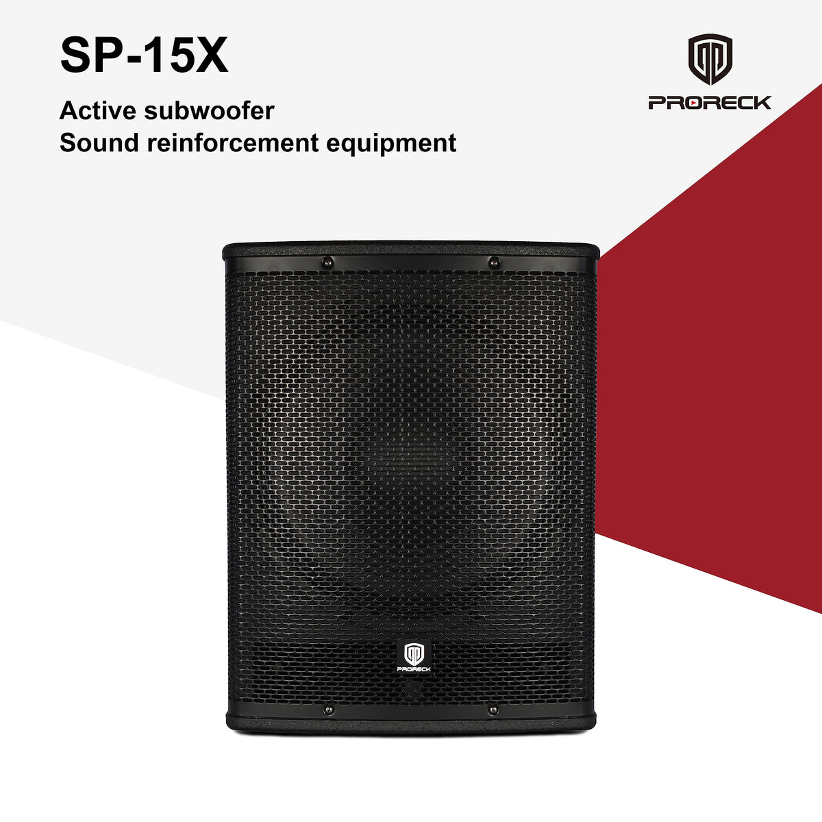 Powered 15 inch PA DJ Subwoofer with Class-D Amplifier, Black V701722