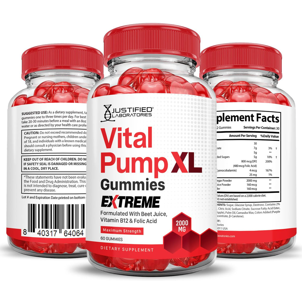 2000MG Beet Juice ACV Pomegranate B12 Vegan Non GMO Gummies R890246