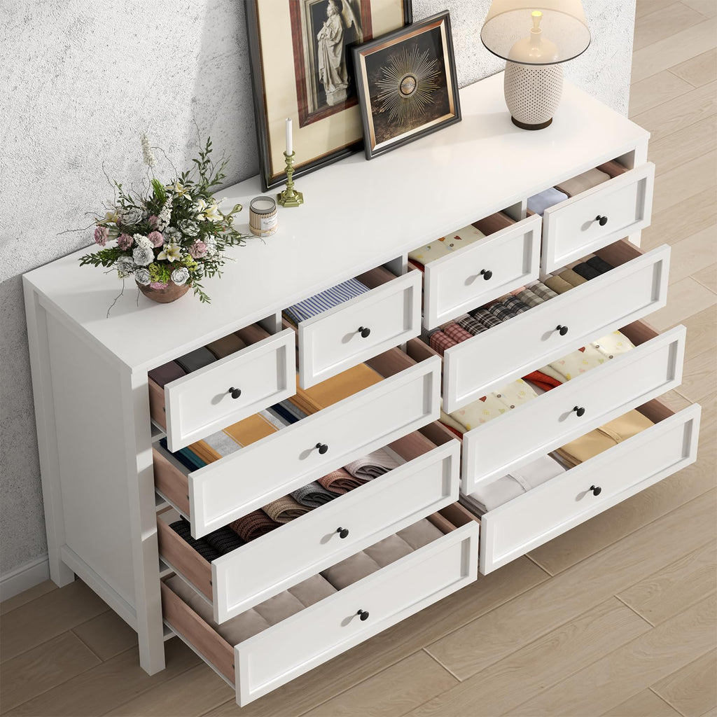 White 10 Drawers Dresser Y767011