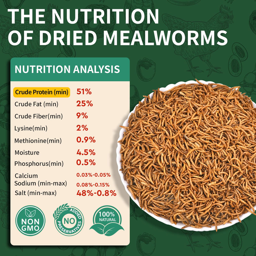 20LB Dried Mealworms L14217