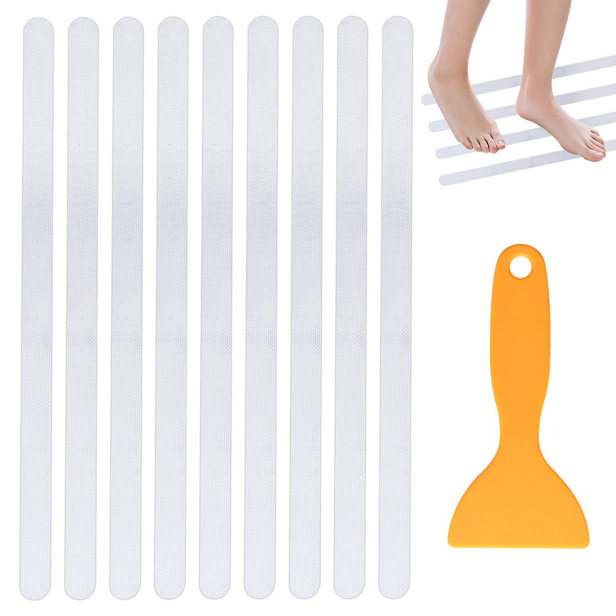 24 PCS Non Slip Adhesive Bathtub Stickers R945